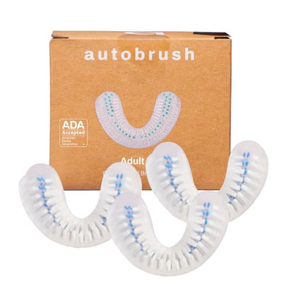 Autobrush Double Sided Brush Head Replacement Nylon Bristles Adult Small