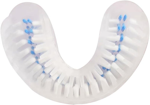AutoBrush U‑Shaped Nylon Brush Head 360° Bristles Adult Kids