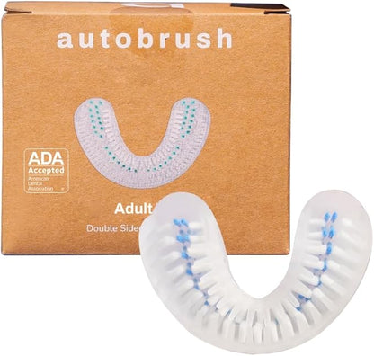 Autobrush Double Sided Brush Head Replacement Nylon Bristles Adult Small