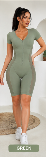 SHAPERX Tummy Control Shapewear Bodysuit for Women – Zip-Up Ultra Stretch Body Shaper with Breathable Mesh & Seamless Sculpting Fit