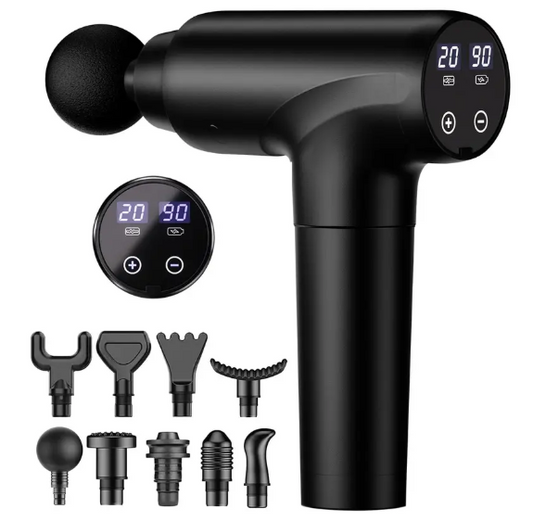 Cotsoco Muscle Massage Gun – Deep Tissue Percussion Massager, 20 Speeds, LED Display, Portable Electric Body Massager for Pain Relief