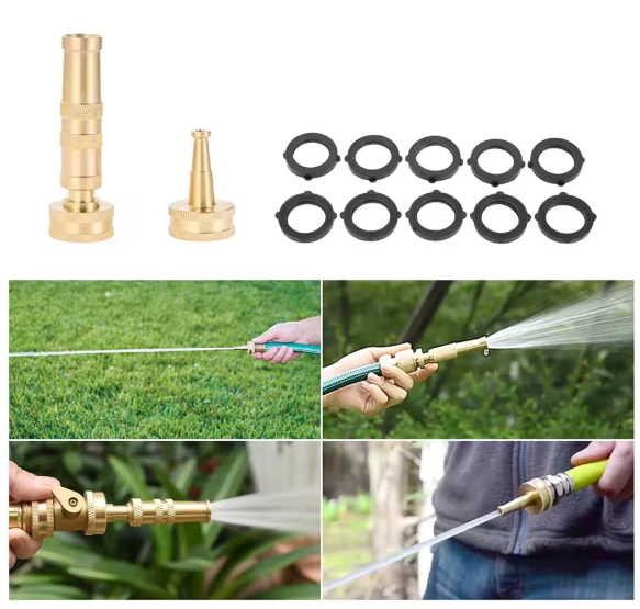 Adjustable Twist Hose Nozzle Jet Sweeper for Garden Watering & Car Washing