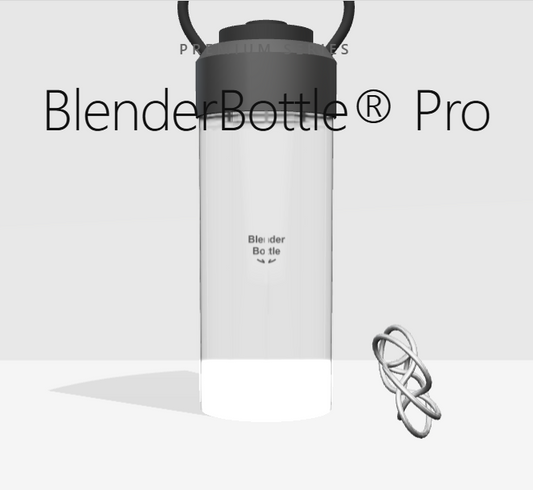 Portable BlenderBottle Shaker Cup – Clear Black 20oz