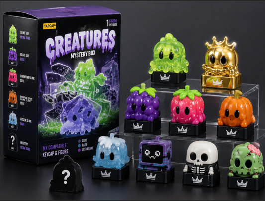 TapCap Creatures Mystery Box – Keyboard Click Collectible