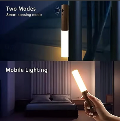 Motion Sensor LED Night Light – Magnetic USB Rechargeable Wall Lamp