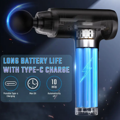 Cotsoco Muscle Massage Gun – Deep Tissue Percussion Massager, 20 Speeds, LED Display, Portable Electric Body Massager for Pain Relief
