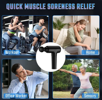 Cotsoco Muscle Massage Gun – Deep Tissue Percussion Massager, 20 Speeds, LED Display, Portable Electric Body Massager for Pain Relief