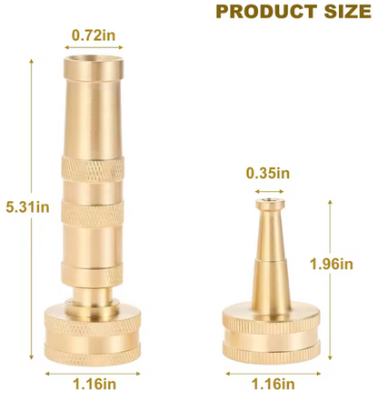 Adjustable Twist Hose Nozzle Jet Sweeper for Garden Watering & Car Washing