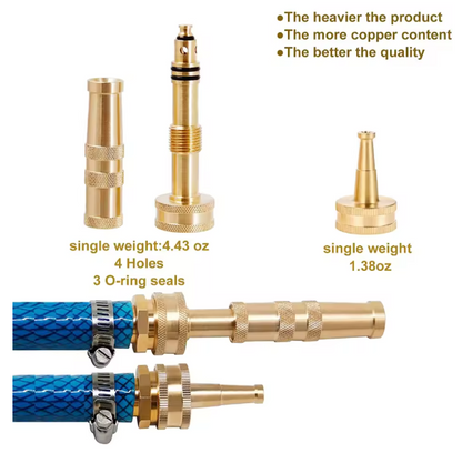 Adjustable Twist Hose Nozzle Jet Sweeper for Garden Watering & Car Washing