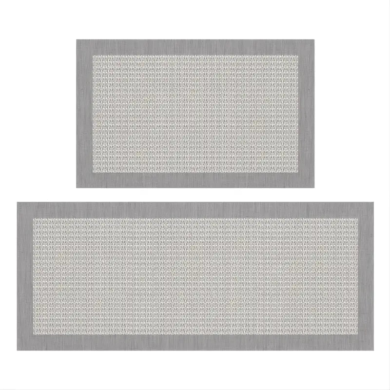 2-Pack Elegant Chef Mats, Non-Slip Waterproof Design