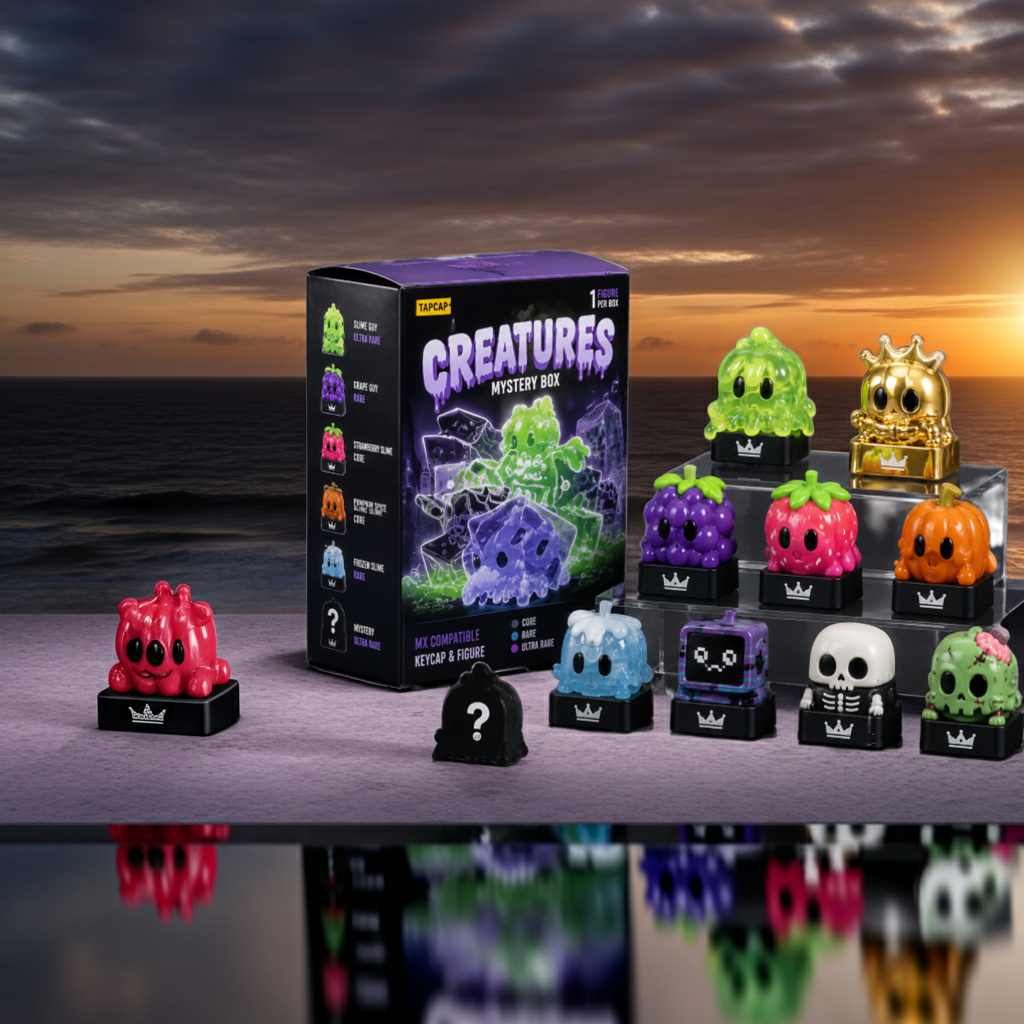 TapCap Creatures Mystery Box – Keyboard Click Collectible